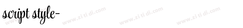 script style字体转换